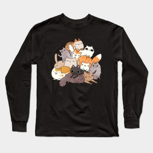 Cat Pile Long Sleeve T-Shirt
